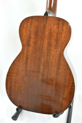 Barn find Vintage Martin 0 - 17 1936 Acoustic Guitar Dark Wood with Case 4