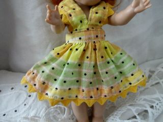 Vintage Doll Dress For 8 " Dolls Such As Ginny Madame Alexander Ginger No Doll