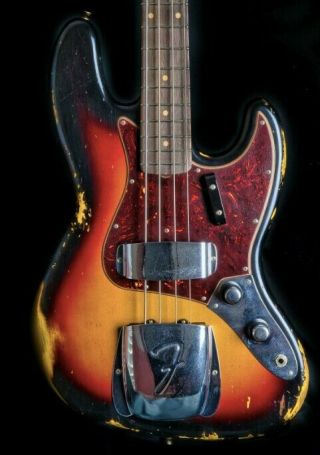 Fender Custom Shop - Jazz Bass - Heavy Relic Sunburst