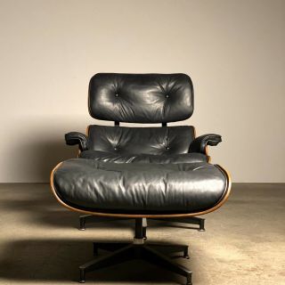 Vintage Eames Lounge Chair 670,  Ottoman 671