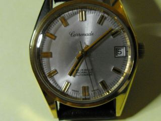 Gents Carronade 25 Jewel Automatic Watch Cal,  Felsa 4462 Incabloc 1970s Gwo