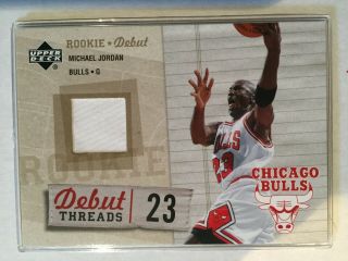 2005 - 06 Upper Deck Rookie Debut Michael Jordan Threads Game Jersey Card