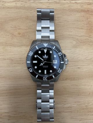 Immaculate Phoibos Py007c Automatic Sapphire Crystal Submariner Homage