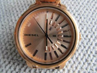 Diesel Rose Gold Toned Dz5418 Quartz Men Watch 49mm
