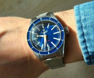 Lorier Hydra Series I Blue Gilt Dial Automatic Dive Watch