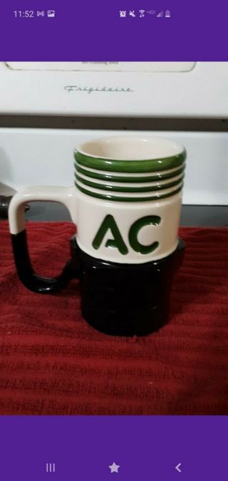 Vintage Ac Delco Spark Plug Promo Mug Made In Usa