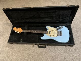 1966 Fender Mustang Electric Guitar - Blue - Vintage Usa