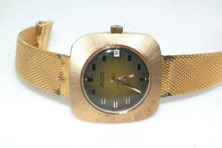 Vintage Waltham Self Winding 17 Jewel Gold Tone Gents Wristwatch Watch