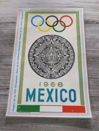 Vintage 1968 Mexico Olympic Games Laminated Poster By Antik Print Amsterdam