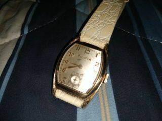 Vintage 10kt Gold Plate Bulova 10bc 15 Jewel Watch