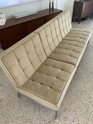 Vintage Mid Century Modern Florence Knoll Sofa 3