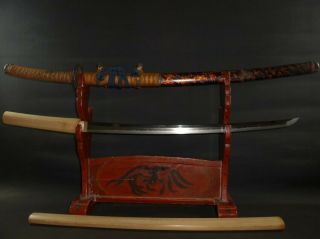 Katana (sword) W/white Sheath & Koshirae : Sukesada : Edo : 36.  9 × 23.  9 " 970