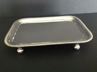 Hannam Crouch Antique Heavy Georgian Sterling Silver Tray Salver London 1807