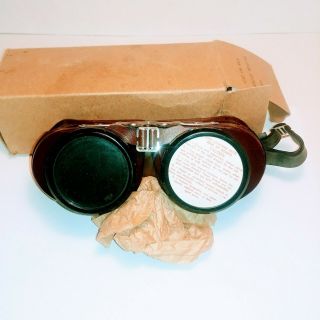 Vintage Welding Goggles Type B Welsh Steampunk Glasses NOS NIB 2