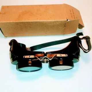 Vintage Welding Goggles Type B Welsh Steampunk Glasses NOS NIB 3
