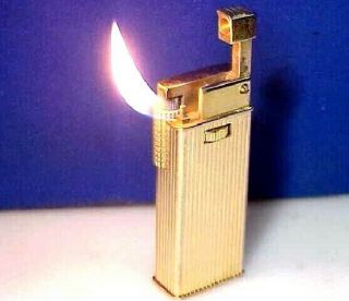Zaima Cristo Lift Arm Butane Pipe Lighter,  Vtg 1980s Cond