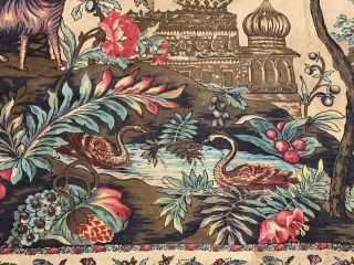 Museum 18th - 19th c Pictorial Palampore Coverlet Antique Tree of Life Animals R 6