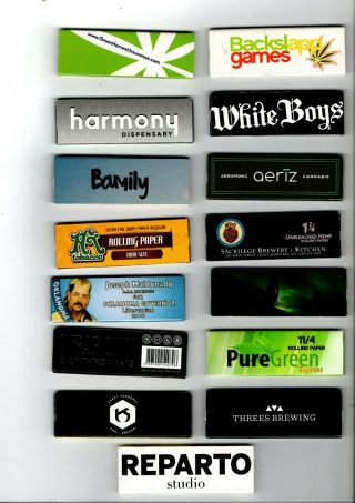 15 X Different 1 1/4 Size Booklets - Cigarette Rolling Papers