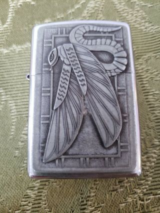 Barrett - Smythe Treasures From The Tomb Cobra W.  Wings 1998 Rare Zippo Lighter