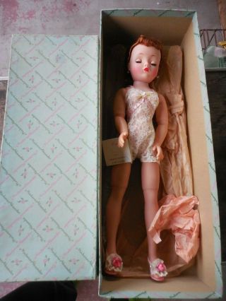 Vintage Madame Alexander Red Head Cissy Doll W Box Clothes Hang Tag