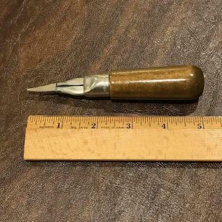 Vintage R.  Murphy Carving Knife Extension Handle Hardwood With Blade Ayer Ma