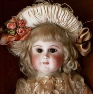 23 " Antique Doll French Bisque Bebe By Schmitt Et Fils With Signed Body