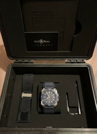 Bell & Ross Br03 - 92 Diver Swiss Automatic 300m Blue Dial Stainless Steel 42mm