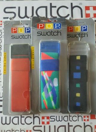 Swatch Nos Pop Band 39mm Package Vintage