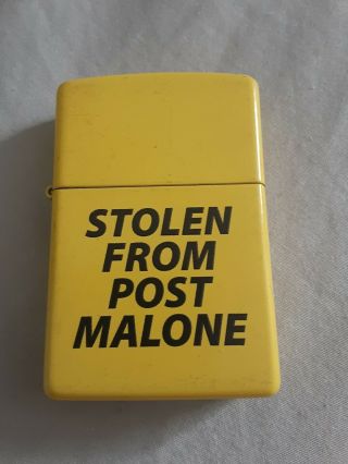Zippo Lighter Stolen From Post Malone