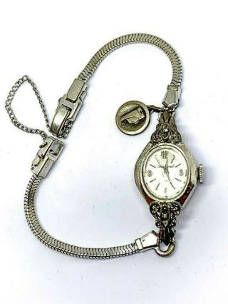 Antique Art Deco Festival Ladies Wrist Watch 17 Jewels W/10kt Gold Filled Band