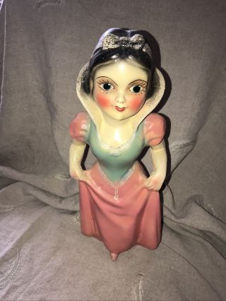 Vintage 1930s - 40s Like Disney’s Snow White Chalk Ware Figurine Carnival Prize