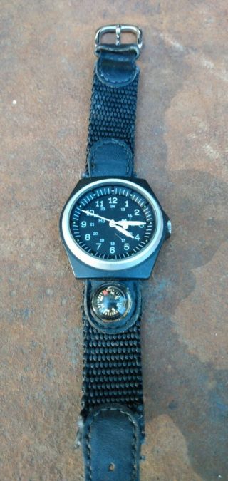 Vintage Rare Stocker & Yale Us Govt Issued Sandy 490 Military Watch
