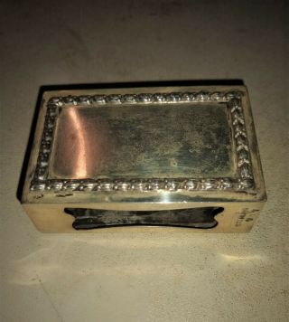 Vintage Sterling Silver Match Box Cover by Theodore Starr 2