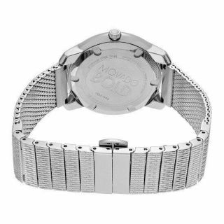 Movado Bold 3600241 Silver Stainless Steel Mesh Band Silver Case Dial 36mm Watch 4
