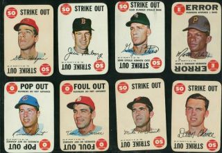 1968 Topps Game Baseball Complete Set Exm / Nm