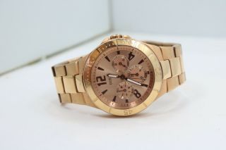 Womens Guess W14553l1 Multi - Function Rose Gold Watch Battery