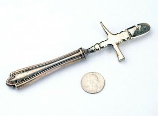 Antique Vintage Sterling Silver Cigar Box Opener Hammer