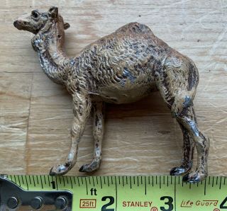 Putz Camel Germany Painted Metal Antique Nativity Toy Vintage Rare