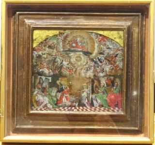 Fine 17th Century Italian Old Master The Annunciation Antique Oil Painting