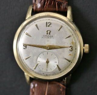 Vintage Omega 342 Bumper Automatic 17 Jewels 14k Gold Filled Swiss Watch