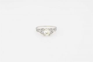 Antique 1920s $10,  000 1.  78ct Vs Old Mine French Cut Platinum Wedding Ring