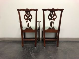 Solid Mahogany Chippendale Dining Chairs by Young Hinkle Link Taylor Set of 6 6
