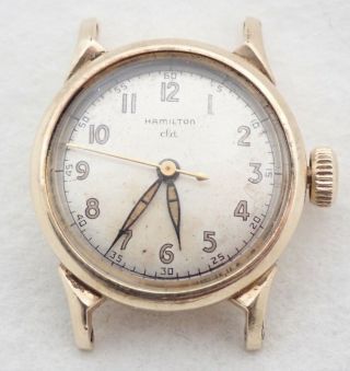 Vintage Art Deco Mens Hamilton 10k Gold Filled Wristwatch Watch Parts Repair