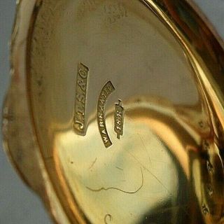 SOLID 18k Gold Antique 1878 Waltham Riverside 8S 11J Hunter ' s Case Pocket Watch 3