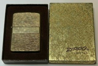 Vintage Zippo 1976 Lighter | Golden Elegance | Box | Rare