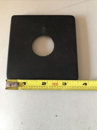 Vintage 3 1/2” X 3 1/2” Lens Board 1 1/4” Hole Opening 3
