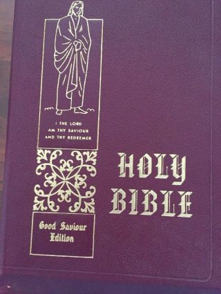 Vintage Holy Bible 1955 Good Saviour Edition King James Tissot Illustrated