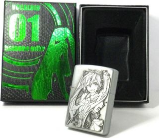 Hatsune Miku Amusement Arcade Prize Oil Lighter Mib Rare Sku:12020252