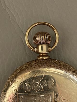 Antique,  1888,  Solid 14 k.  Gold 15 Jewel Pocket Watch 139.  4 g.  Sz 18 5