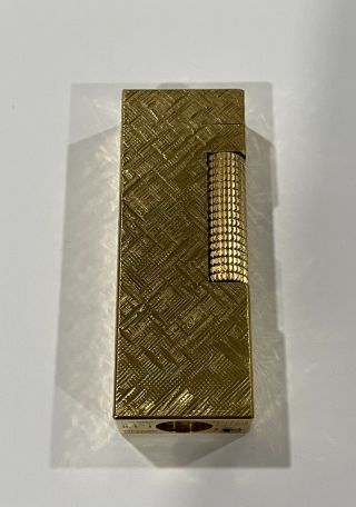 Vintage Dunhill Rollagas Gold Plated Finish Lighter